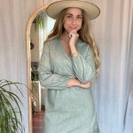 Wolf & Storm Duurzame Jurk Linnen Groen 3