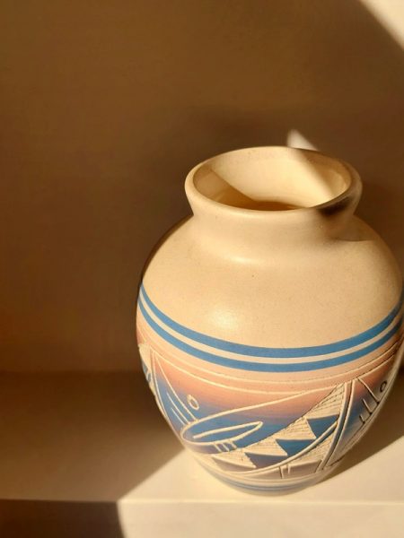 Gesigneerde vaas Hozoni Vintage Gesigneerde vaas Hozoni Vintage