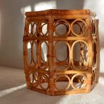 Rotan Bijzettafeltje Vintage