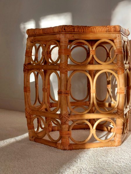 Rotan Bijzettafel Vintage Rotan Bijzettafeltje Vintage