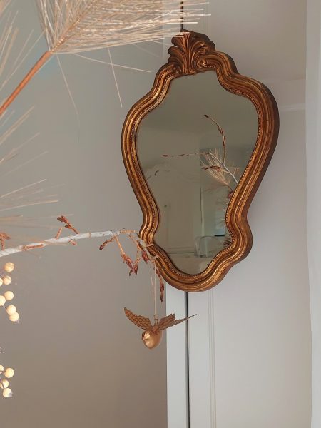 Vintage kuifspiegel goud Vintage Kuifspiegel Klein