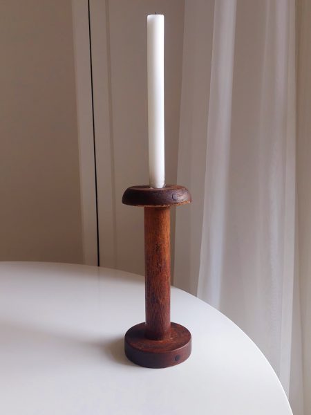 Kandelaar Hout Japandi Antiek 3