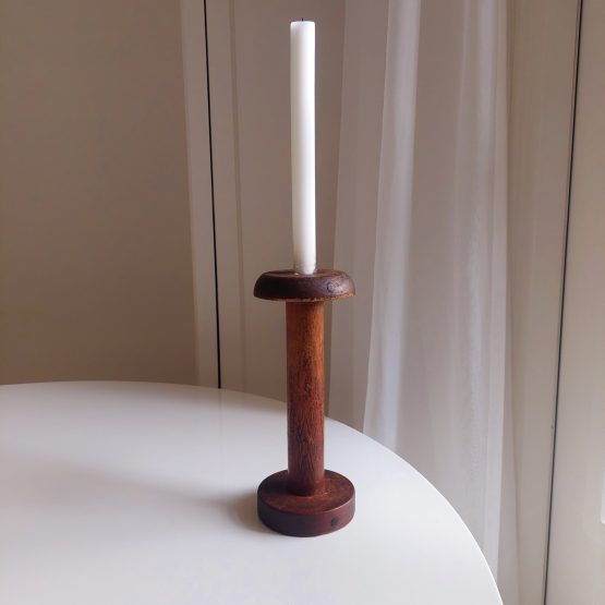 Kandelaar Hout Japandi Antiek Kandelaar Hout Japandi Antiek 3