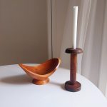 Kandelaar Hout Japandi Antiek 3