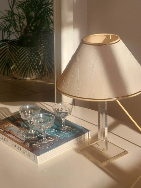 Vintage Plexiglas Lamp Hollywood Regency Vintage Plexiglas Lamp Hollywood Regency