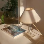Vintage Plexiglas Lamp Hollywood Regency 3