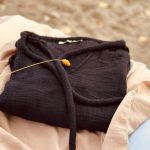 Duurzame Blouse Mousseline Zwart 1