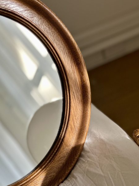 De Knudt Vintage Spiegel Hout Rond