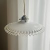 Vintage Hanglamp Frosted Opaline Wit