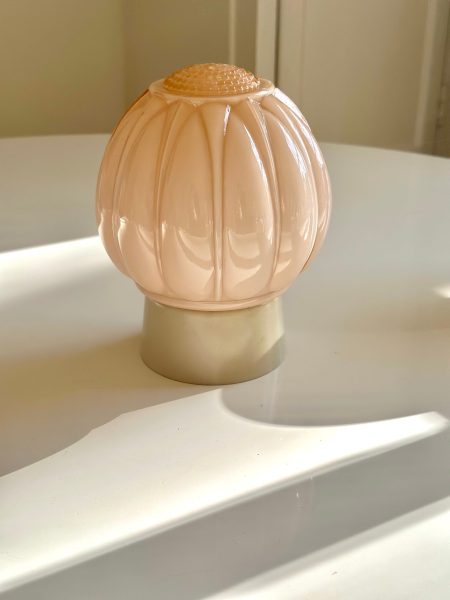 Vintage Thabur Lamp Art Deco Roze