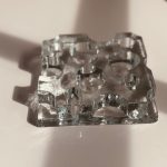 Theelichthouder Vintage Frosted Glass