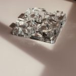 Theelichthouder Vintage Frosted Glass