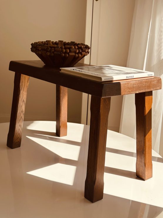 Brutalist Bijzettafel Eikenhout Large