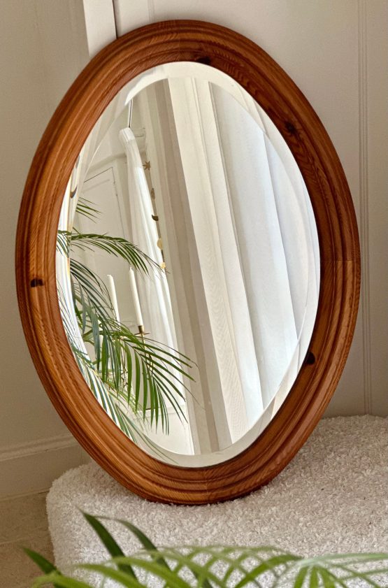 Vintage Grenen Spiegel Midcentury 1