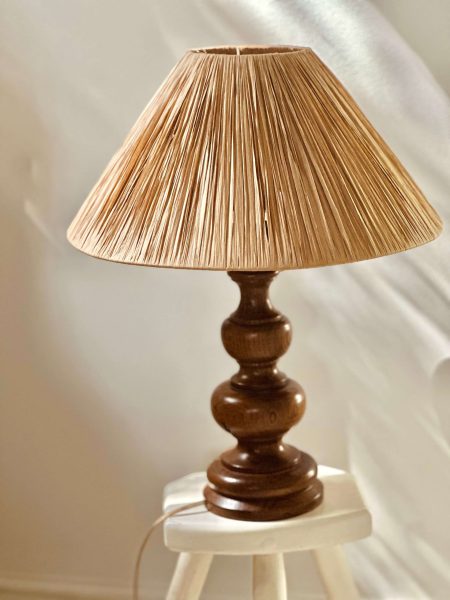 Vintage Lamp Hout Japandi Wabi Sabi