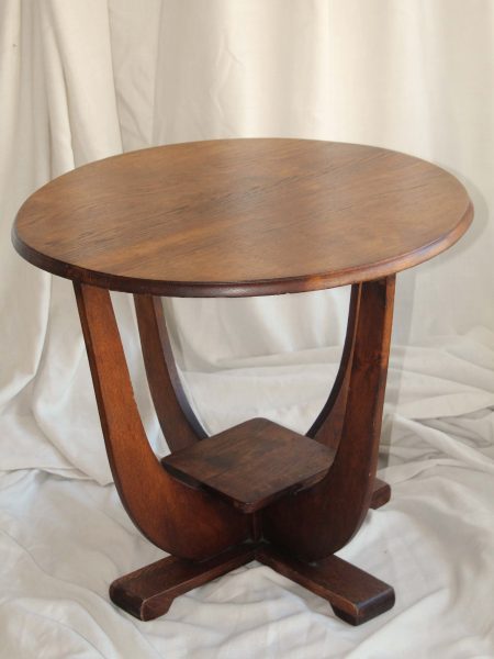 Art Deco Sidetable Bijzettafel Plantentafel Rond