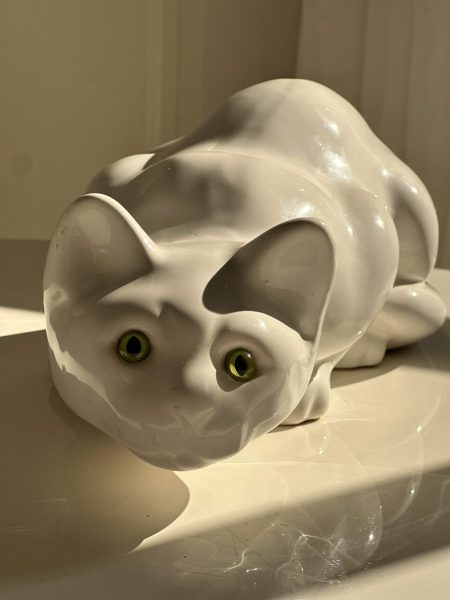 Vintage Kattenbeeld Liggend Jaren 80