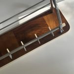 Midcentury Modern Kapstok Chrome Hoedenrek 78 cm