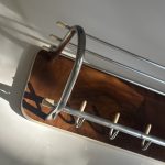 Midcentury Modern Kapstok Chrome Hoedenrek 78 cm