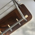 Midcentury Modern Kapstok Chrome Hoedenrek 78 cm